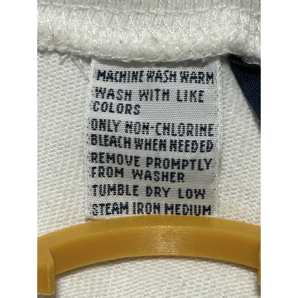 Vintage Polo Ralph‎ Lauren Mens Large Baggy 37X26 White Navy Stripe Sweatpants
